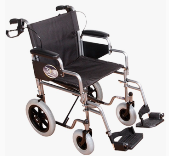 SILLA DE RUEDAS DE TRASLADO CON BRAZOS DESMONTABLES Y FRENOS MARCA - REACTIVE COD R218042PV-TN